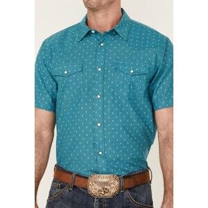 Cody James Western Shirt Men's XL Geo Print Pearl Snap Button Cowboy Rodeo